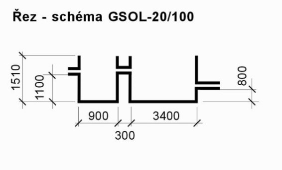 Výkresy: GSOL-20/100 ODLUČOVAČ ĽAHKÝCH KVAPALÍN